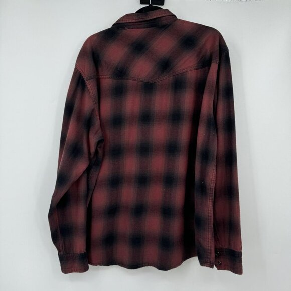 Cody James Men's flannel Plaid Print Long Sleeve Snap Work Shirt Men’s size XL m - Picture 3 of 9